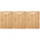 3Pcs Sturdy Wooden Chopping Board Kitchen Tool Fruit Cutting Mat Set 4