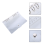 6 Pcs Transparent PVC Notebook Cover A5 Snap Button Closure 10