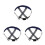 3Pcs Universal Plastic Replacement Suspension for Hard Hat Accessories 3