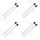 4Paires De Percussion Universels Noir Bois Érable Pour 9