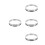 4Pcs Silver Baking Ring Molds for Pizza Pastry and Kitchen Use 6