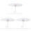 24Pcs White Plastic Bed Canopy Hooks Ceiling Mounted Hangers 4