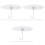 24Pcs White Plastic Bed Canopy Hooks Ceiling Mounted Hangers 5