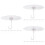 24Pcs White Plastic Bed Canopy Hooks Ceiling Mounted Hangers 8