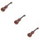 3Pcs Toddler Ukulele Coffee Strings Starter Guitar Toy 9