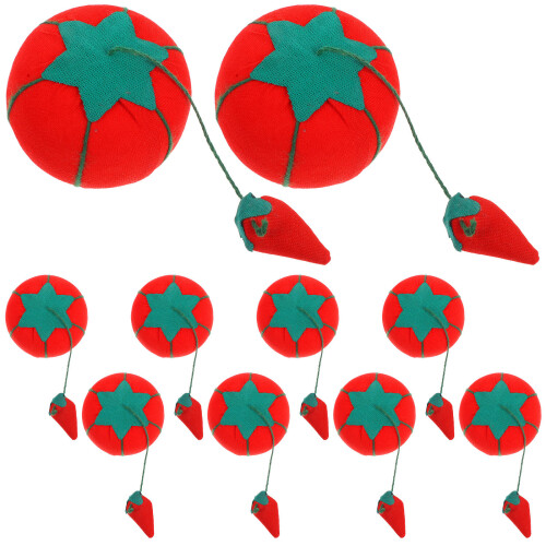 30Pcs Red Sewing Pin Cushion Tomato Shape Needle Organizer DIY