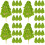40Pcs Artificial Mini Trees for Model Landscape Decoration 7