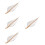 4Sets Reusable White Ceramic Tea Leaf Scoop Lightweight Portable 9