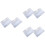 6 Pcs Transparent PVC Notebook Cover A5 Snap Button Closure 6