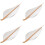 4Sets Reusable White Ceramic Tea Leaf Scoop Lightweight Portable 7