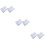 6 Pcs Transparent PVC Notebook Cover A5 Snap Button Closure 9