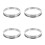 4Pcs Silver Baking Ring Molds for Pizza Pastry and Kitchen Use 5