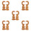 10Pièces Supports Bois Café Pour Tringles, Usage Polyvalent 3