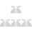 4Pcs Transparent Acrylic Charcuterie Board Handle DIY Stencils 4