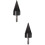 2pcs Firewood Drill Log Splitter Steel Conical Hammer Bit 7