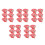 180Pièces Argent Rouges Décor Année 9