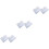 6 Pcs Transparent PVC Notebook Cover A5 Snap Button Closure 5