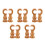 10Pièces Supports Bois Café Pour Tringles, Usage Polyvalent 4