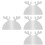 4Pcs Transparent Acrylic Charcuterie Board Handle DIY Stencils 8