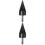 2pcs Firewood Drill Log Splitter Steel Conical Hammer Bit 5