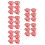 180Pièces Argent Rouges Décor Année 3