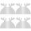 4Pcs Transparent Acrylic Charcuterie Board Handle DIY Stencils 7