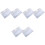 6 Pcs Transparent PVC Notebook Cover A5 Snap Button Closure 3