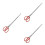 3Pcs Long Handle Serrated Clamp Practical Trash Picker Assorted Colors 8