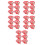 180Pièces Argent Rouges Décor Année 6