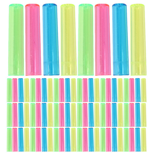 500Pcs Plastic Pencil Covers for Students with Colorful Tips