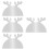 4Pcs Transparent Acrylic Charcuterie Board Handle DIY Stencils 9