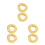 6Pcs Elegant Yellow Cotton Cushion for Singing Bowl Protective Support 7