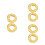 6Pcs Elegant Yellow Cotton Cushion for Singing Bowl Protective Support 6