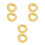 6Pcs Elegant Yellow Cotton Cushion for Singing Bowl Protective Support 4