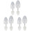 6Pcs White Shoe Stretcher for Home Durable Plastic Shoe 2