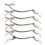10Pièces Support Baguettes Cerf Argent Acier Inoxydable Élégant 1