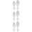 6Pcs White Shoe Stretcher for Home Durable Plastic Shoe 8