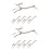10Pièces Support Baguettes Cerf Argent Acier Inoxydable Élégant 5