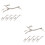 10Pièces Support Baguettes Cerf Argent Acier Inoxydable Élégant 6