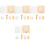 4Sets Multi Color DIY Punch Needle Coaster Kit Handcraft Material 3
