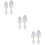 6Pcs White Shoe Stretcher for Home Durable Plastic Shoe 9