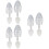 6Pcs White Shoe Stretcher for Home Durable Plastic Shoe 7