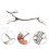 10Pièces Support Baguettes Cerf Argent Acier Inoxydable Élégant 10