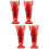 4Pcs Red Creative Ceramic Chopstick and Spoon Holder for Home 7