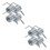 8Pcs Spring Set for Hydraulic Jack Handle Durable Silver Replacement 8