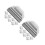 40Pcs Silver Deck Post Caps Easy Install Decorative Guard Bar Covers 9