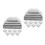 40Pcs Silver Deck Post Caps Easy Install Decorative Guard Bar Covers 8