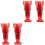 4Pcs Red Creative Ceramic Chopstick and Spoon Holder for Home 3