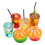 5Sets Schattige Resin Auto Ornamenten Dashboard Decor Assorted Kleuren 1