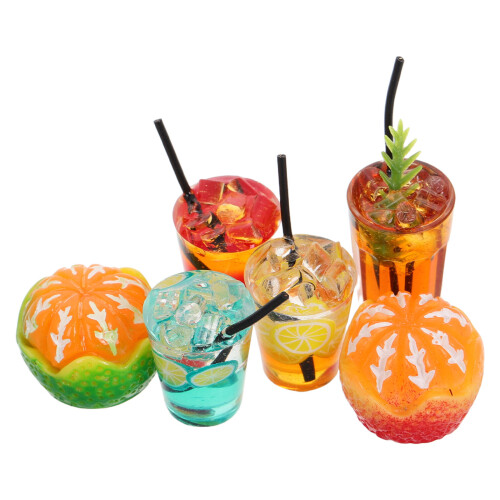 5Sets Schattige Resin Auto Ornamenten Dashboard Decor Assorted Kleuren 2